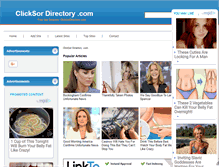 Tablet Screenshot of clicksordirectory.com